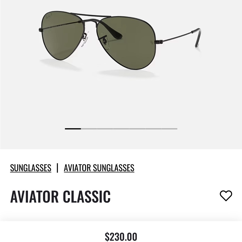 Aviator ray bans polarized